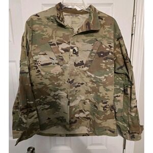 Genuine US Military Army Combat Sergeant Jacket Coat Mens Medium Woodland Camo